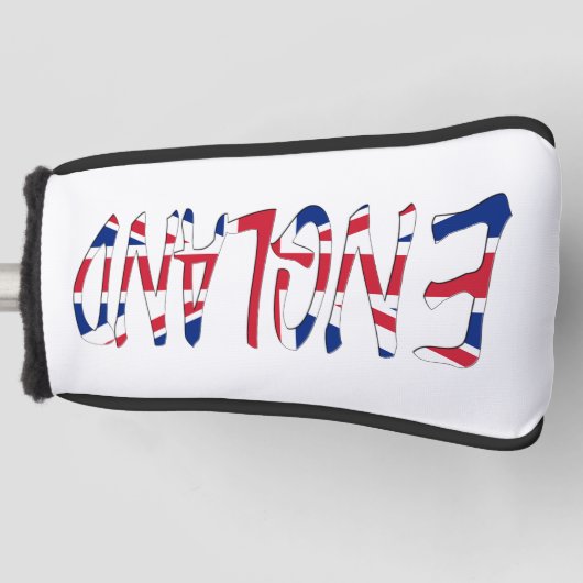 Couvre-club De Golf Angleterre superposée sur Union Jack Flag pccnt (Devant)