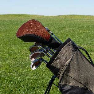 Couvre-club De Golf Animal Brown en cuir de l'Ouest