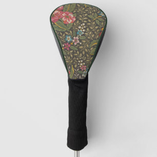 Couvre-club De Golf Antique Toile de Jouy 1800 Branches florales