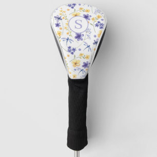 Couvre-club De Golf Aquarelle florale personnalisée