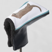 Couvre-club De Golf Aquarelle Océan Animal Loup (Devant 3/4)