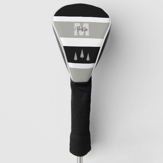 Couvre-club De Golf Arbre de Noël à motif de pied de cheminée Monogram (Devant)