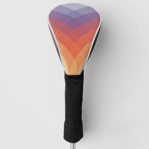 Couvre-club De Golf Arches pastel violettes, orange et bleues