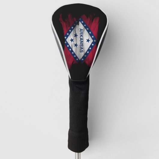 Couvre-club De Golf Arkansas state flag brush stroke (Devant)