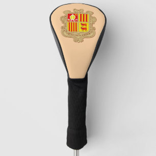 Couvre-club De Golf Armoiries de l'Andorre, coprincipauté historique