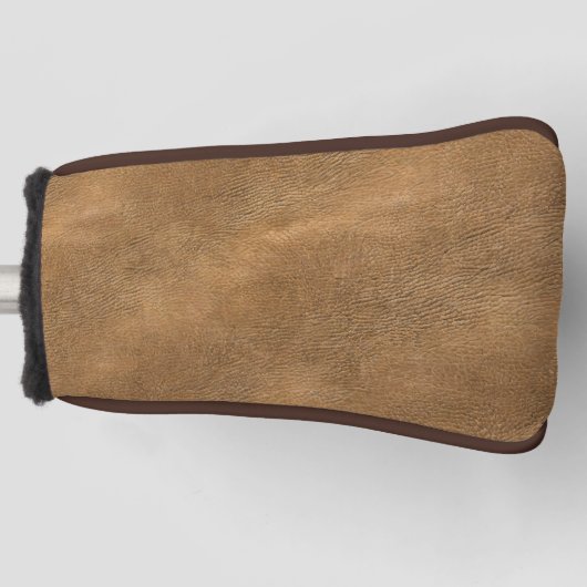 Couvre-club De Golf Arrière - plan en cuir couleur chameau (Devant)