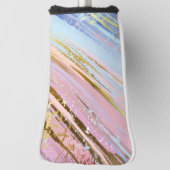 Couvre-club De Golf Arrière - plan rose texturé (Tourné à 90°)