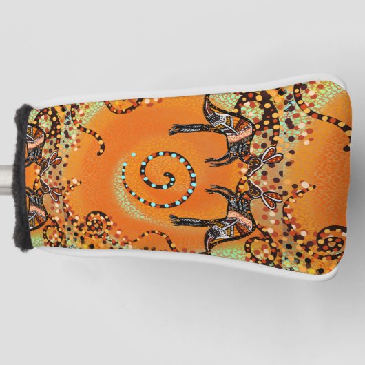 COUVRE-CLUB DE GOLF ART AUSTRALIEN (Devant)