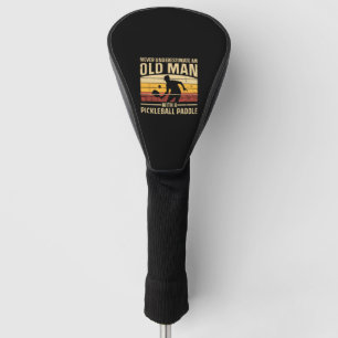 Couvre-club De Golf Art de pickleball cool pour hommes femmes palette