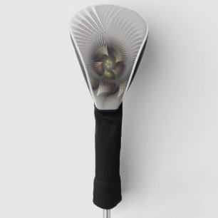 Couvre-club De Golf Art fractal forme 3D abstraite moderne