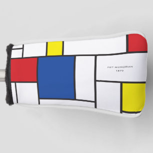 Couvre-club De Golf Art Moderne Géométrique Minimaliste De Stijl Mondr