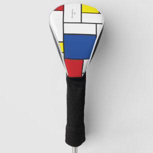 Couvre-club De Golf Art Moderne Géométrique Minimaliste De Stijl Mondr
