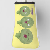 Couvre-club De Golf Artichauts chantants mignons dessin animé végétal (Tourné à 90°)