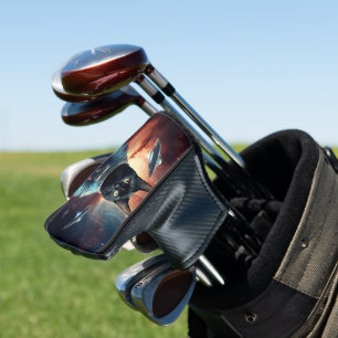 Couvre-club De Golf Astronaut de chat galactique