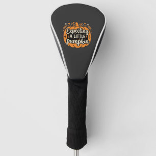 Couvre-club De Golf Attendant un Petit Citrouille Halloween Grossesse