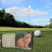 Couvre-club De Golf Au meilleur chat papa jamais photo personnalisée