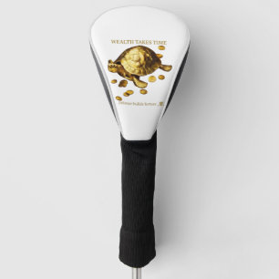 Couvre-club De Golf AURALUXY™ Tortue Dorée – Mentalité de Richesse