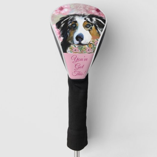 COUVRE-CLUB DE GOLF AUSTRALIAN SHEPHERD (Devant)