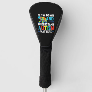 Couvre-club De Golf Autism Turtle Autistic Puzzle Sensibilisation sur