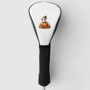 Couvre-club De Golf Automne Citrouille Automne Giraffe Thanksgiving Fe