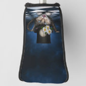 Couvre-club De Golf Awesome Mad Hatter Teapot Chat Conception Whimsica (Tourné à 90°)