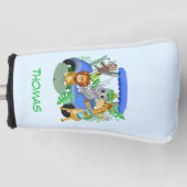Couvre-club De Golf Baby Boy Elephant & Monkey Golf (Devant)