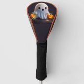 Couvre-club De Golf Baby Ghost Déplaisant mignon caractère Halloween (Devant)