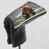 Couvre-club De Golf Bagpiper de vache écossaise Highland (Devant 3/4)