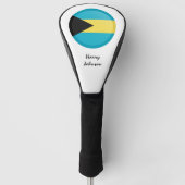 Couvre-club De Golf Bahamas Flag & Monogramme Golf Clubs Couvertures (Devant)