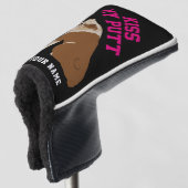 Couvre-club De Golf Baiser anglais de bouledogue mon putt Headcover (Devant 3/4)