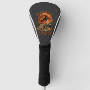 Couvre-club De Golf Balai Casse Halloween Sorcière Camping Tente Feu d