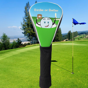 Couvre-club De Golf Balle de golf Birdie or Better célébrant un trou e