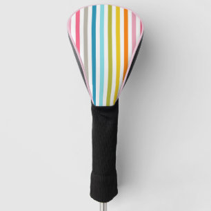 Couvre-club De Golf Bandes arc-en-ciel estivales
