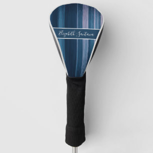 Couvre-club De Golf Bandes Personnalisées de Grain Clair et Foncé avec