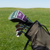 Couvre-club De Golf Bandes Vertes Et Violettes (In Situ)