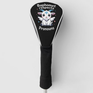 Couvre-club De Golf Baphomet transgenre respecte les pronoms Fierté tr