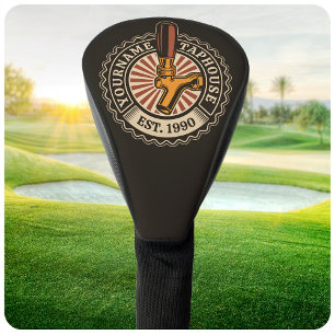 Couvre-club De Golf Bar à bière artisanale personnalisé NOM Brasserie