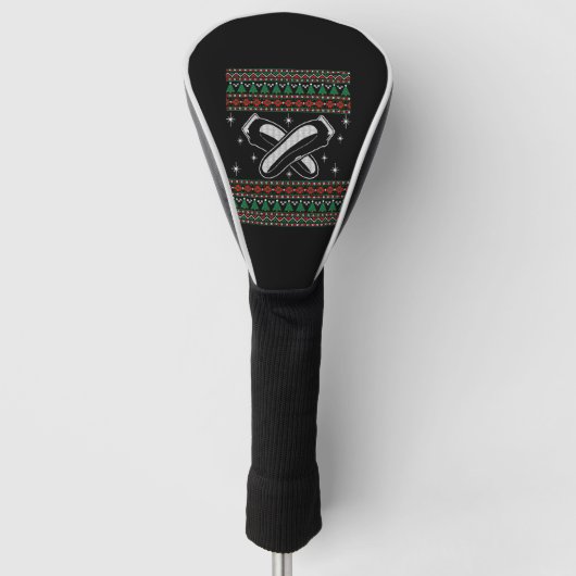 Couvre-club De Golf Barber Ugly Christmas Sweater Xmas (Devant)