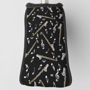Couvre-club De Golf Bass Clarinet Music Note Motif