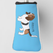 Couvre-club De Golf Basset hound dessin de chien (Tourné à 90°)