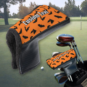 Couvre-club De Golf Bat Silhouettes Motif Golf Tête Couverture