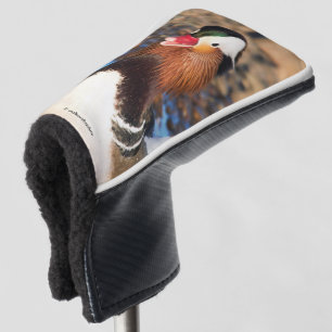 Couvre-club De Golf Beau canard Chatty Mandarin sur le rivage