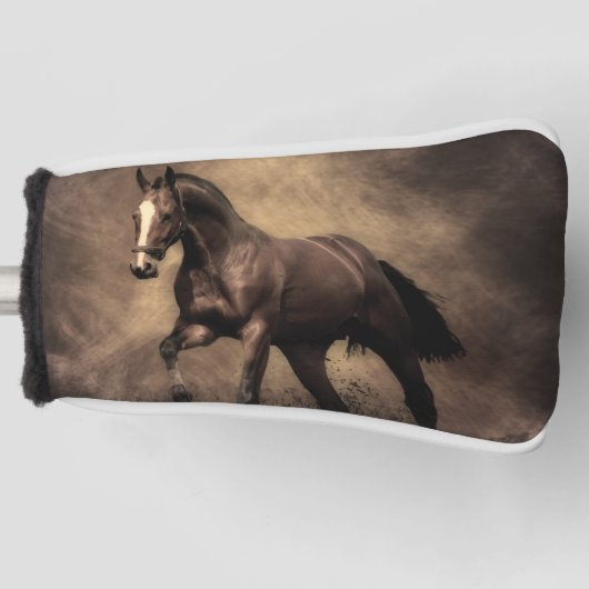 Couvre-club De Golf Beautiful horse throw pillow (Devant)