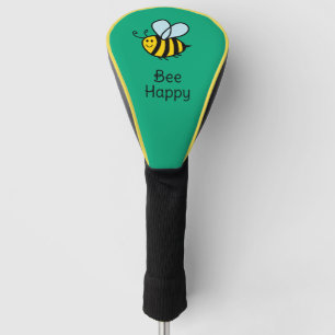 Couvre-club De Golf Bee Happy couvre-tête de conducteur de golf sur me