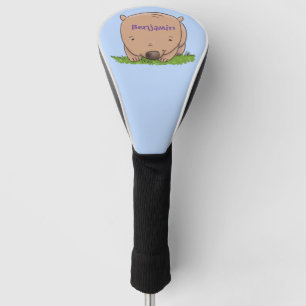 Couvre-club De Golf Belle illustration de dessin animé de bébé wombat