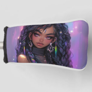 Couvre-club De Golf Belle Stylish Braided Hair Anime Girl