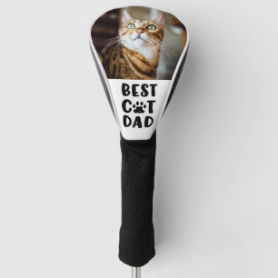Couvre-club De Golf BEST CAT DAD Photo Empreinte de patte Golf Head Co