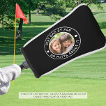Couvre-club De Golf BEST DAD BY PAR Photo Funny Couleurs personnalisée<br><div class="desc">Pour le père passionné de golf spécial, créez une couverture photo de tête de putter avec le titre éditable BEST DAD BY PAR - NO PUTTS A PROPOS DE IT ou personnalisées avec votre texte personnalisé dans votre choix de combinaisons de texte et de couleurs arrière - plans (en blanc...</div>