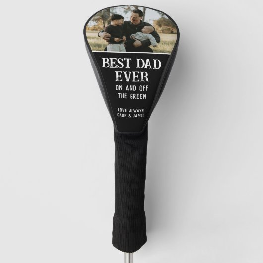 Couvre-club De Golf Best Dad Ever Custom Photo Father's Day (Devant)