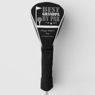 Couvre-club De Golf Best Grandpa By Par Par Black et White Modern